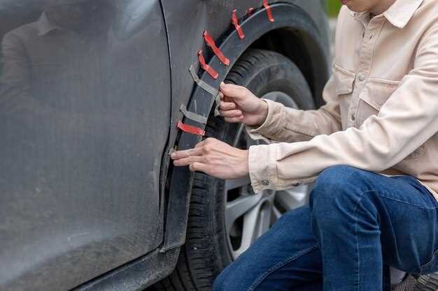 Фиксация брызговиков по периметру и проверка надежности